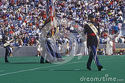 Color guard at the Army vs. Lafayette game, Michie Stadium, New York Editorial Stock Photo