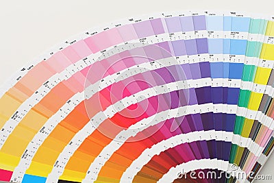 Color guide close up Stock Photo