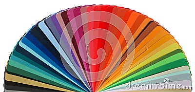 Color guide rainbow Stock Photo