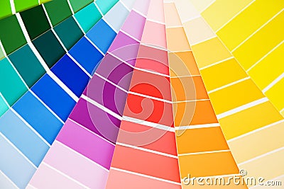 Color guide samples Stock Photo