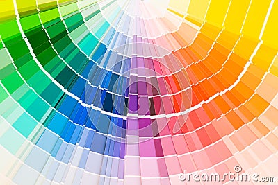 Color guide samples Stock Photo