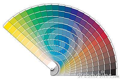 Vector color palette book Stock Photo