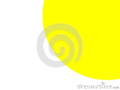 color half circle yellow abstract for background Stock Photo