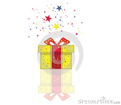 Color holiday present Stock Photo