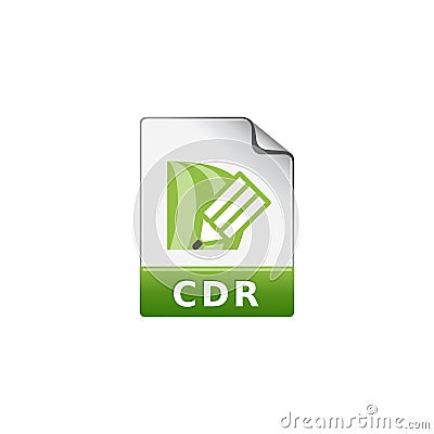 Color Icon - Drawing file format Vector Illustration