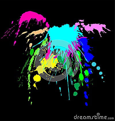 Color Ink Splash Vector Illustration | CartoonDealer.com #22956030