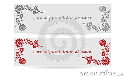 Color Kalocsa Motifs Stock Photo