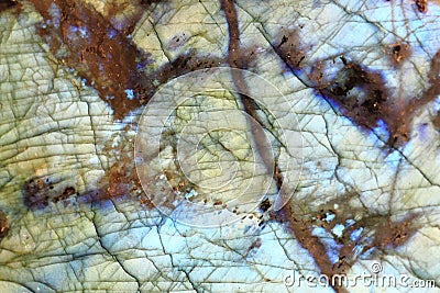 color labradorite mineral texture Stock Photo