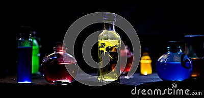 Color Magic Potions Stock Photo