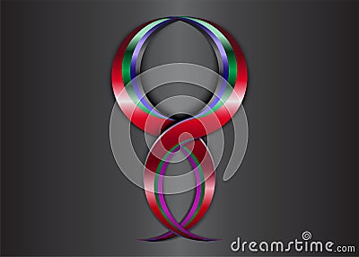 Color Metal abstract background. Vector Illustration