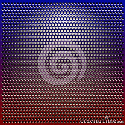 Color Metal Grille Stock Photo