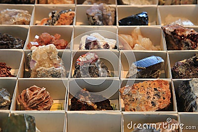 Color minerals and gems collection Stock Photo