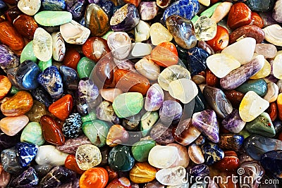 color minerals and gems texture Stock Photo