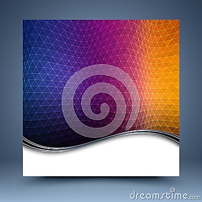 Color geometric abstract background Vector Illustration