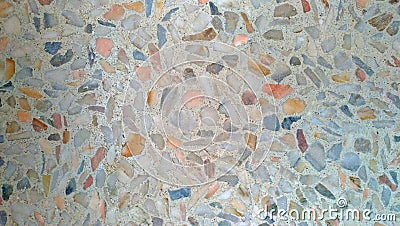 Color mosaic on the floor, pastel colors Stock Photo