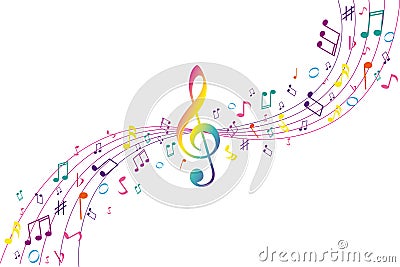 Color musical Stock Photo