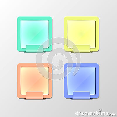 Color notebooks Vector Illustration