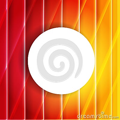 Color Orange And Red Background With Speech Bubble Vector Illustration
