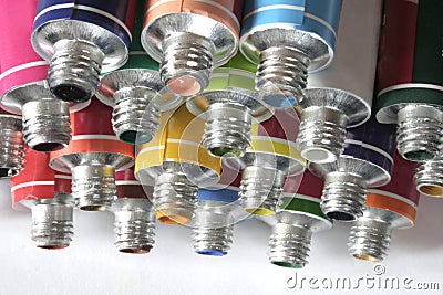 Color Paint Tubes - create Stock Photo