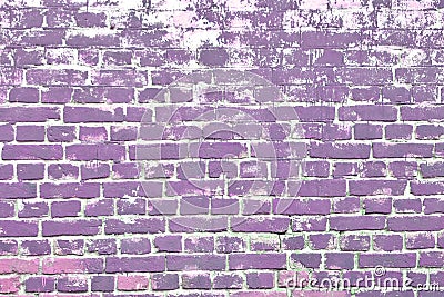 Color painted brickwork background old heterogeneous texture Stock Photo