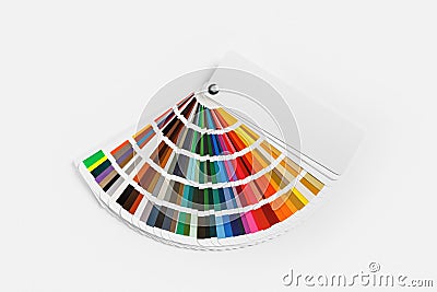 Color palette guide Stock Photo