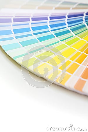 Color pallet with copy space Stock Photo