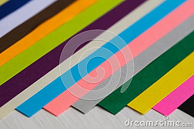 Color papers Stock Photo