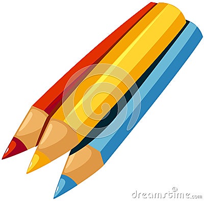 Color pencil Vector Illustration