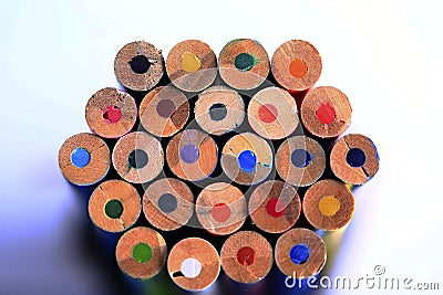 Color pencil, close-up Stock Photo