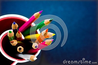 Color pencils Stock Photo