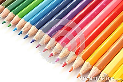 Color pencils Stock Photo