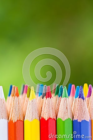 Color pencils Stock Photo