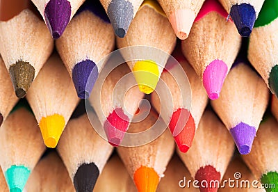 Color pencils Stock Photo