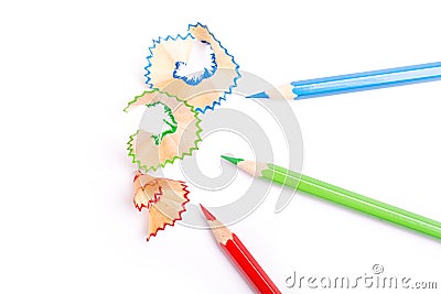 Color pencils RGB Stock Photo