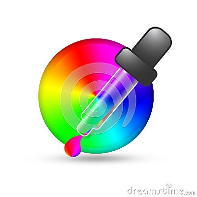 Color picker icon Stock Photo