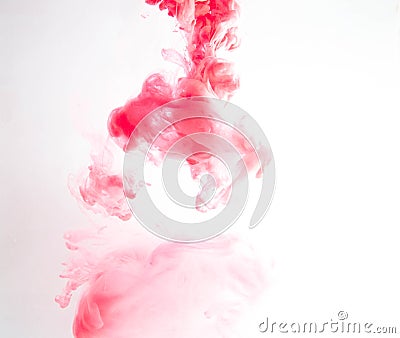 Color pigment cloud in water Stock Photo