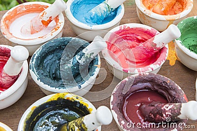 The color powder Stock Photo