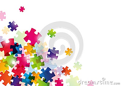 Color puzzle background Stock Photo