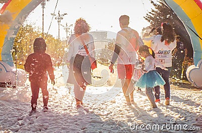 Color Run Bucharest 2017 Editorial Stock Photo