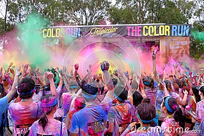 The Color Run Editorial Stock Photo