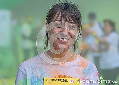 Color Run Love Tour, Bucharest Editorial Stock Photo