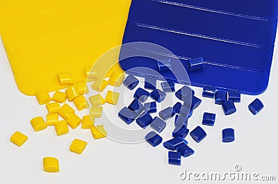 Color sampels with resin Stock Photo