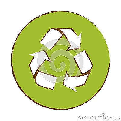 Color signal recycle environment care Cartoon Illustration