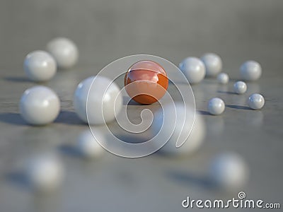 Color sphere in focus Stock Photo