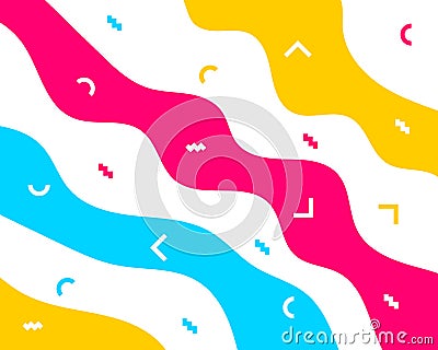 Color splash abstract cartoon background or children playground banner design element. Vector overlay colorful spotty pattern of Vector Illustration
