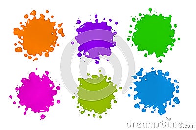 Color Splatters Stock Photo