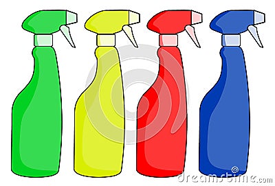 Color spray Vector Illustration