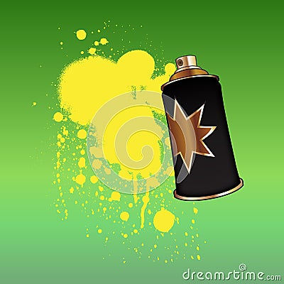 Color spray aerosol Vector Illustration