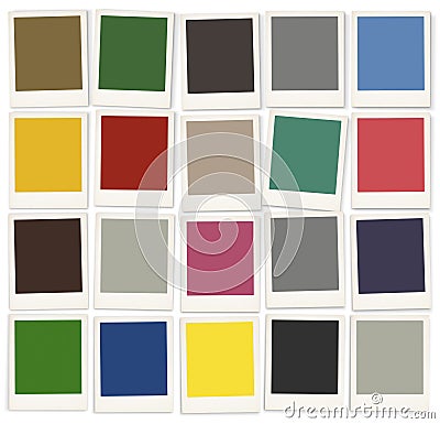 Color Swatches Colorful Palette Design Paint Concept Stock Photo