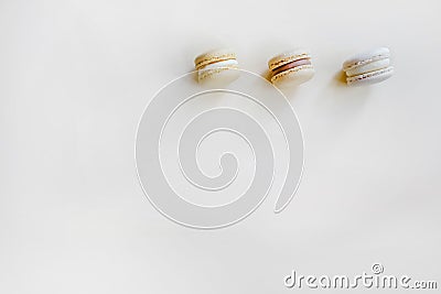 Color tasty macarons on the background Stock Photo